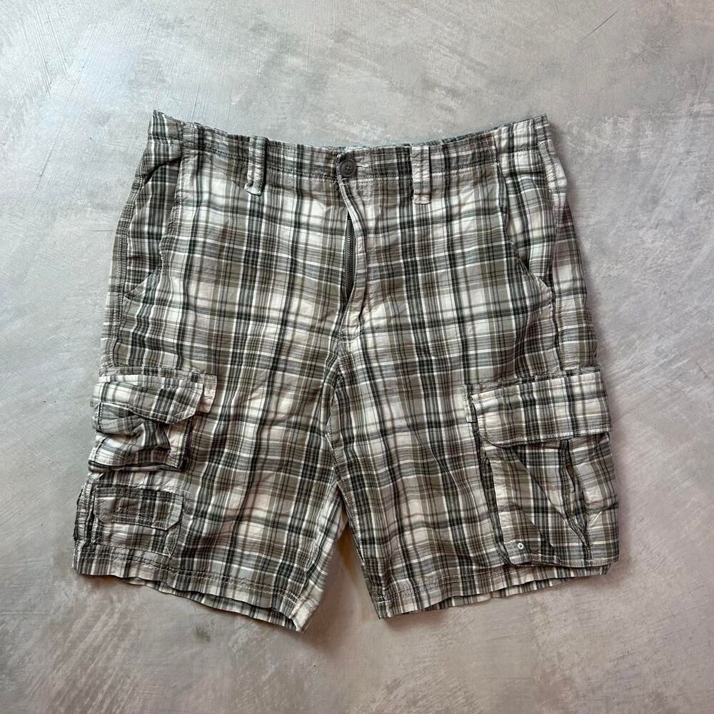 Eddie-bauer Men's Grey and Brown Shorts